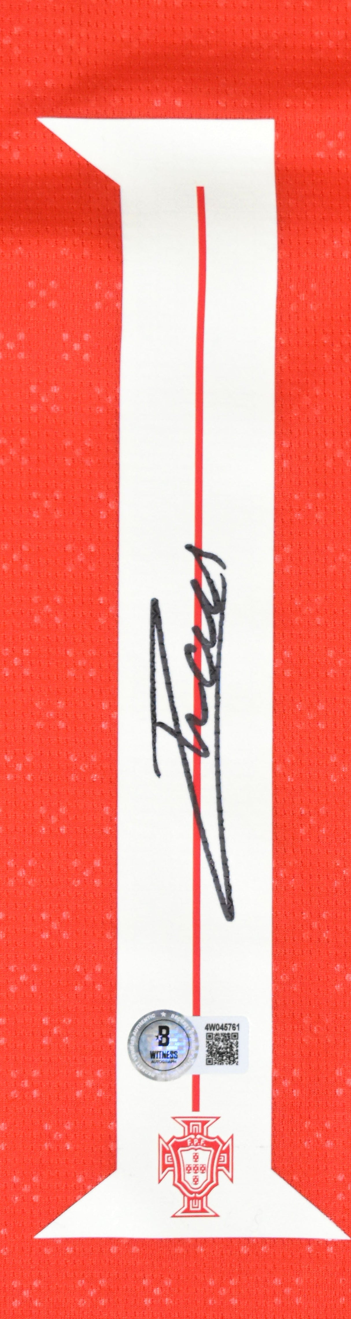 Joao Neves Autographed Portugal Home Soccer Jersey #15 - Beckett W Holo *M