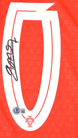 Pedro Neto Autographed Portugal Home Soccer Jersey #20 - Beckett Holo *M