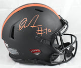 Quinshon Judkins Signed Browns F/S Eclipse Speed Authentic Helmet-Beckett W Holo