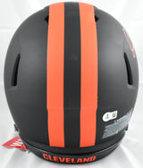 Quinshon Judkins Signed Browns F/S Eclipse Speed Authentic Helmet-Beckett W Holo