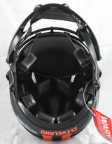 Quinshon Judkins Signed Browns F/S Eclipse Speed Authentic Helmet-Beckett W Holo