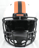 Quinshon Judkins Signed Browns F/S Lunar Speed Authentic Helmet - Beckett W Holo