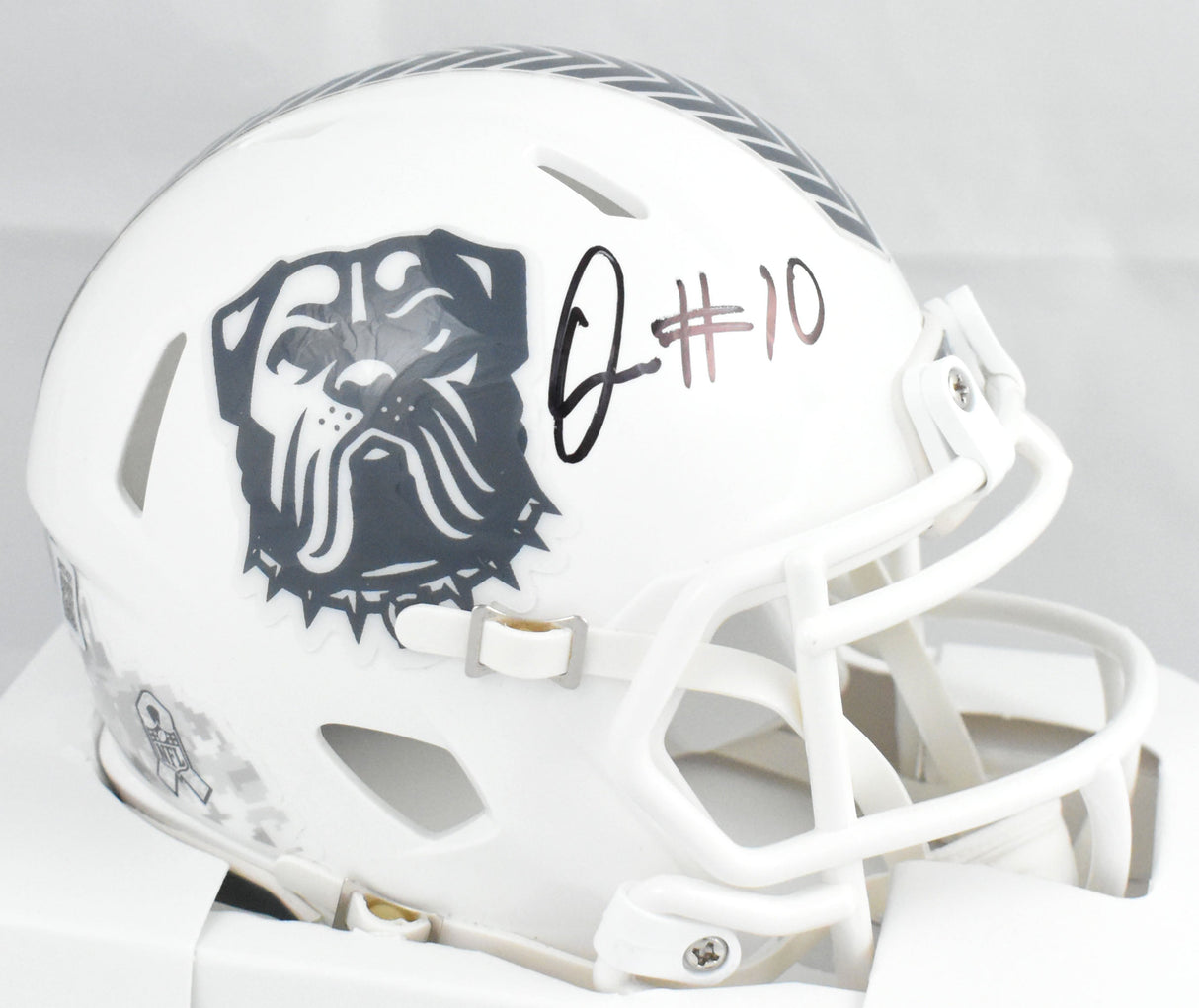 Quinshon Judkins Signed Cleveland Browns Salute 2024 Speed Mini Helmet-Beckett W