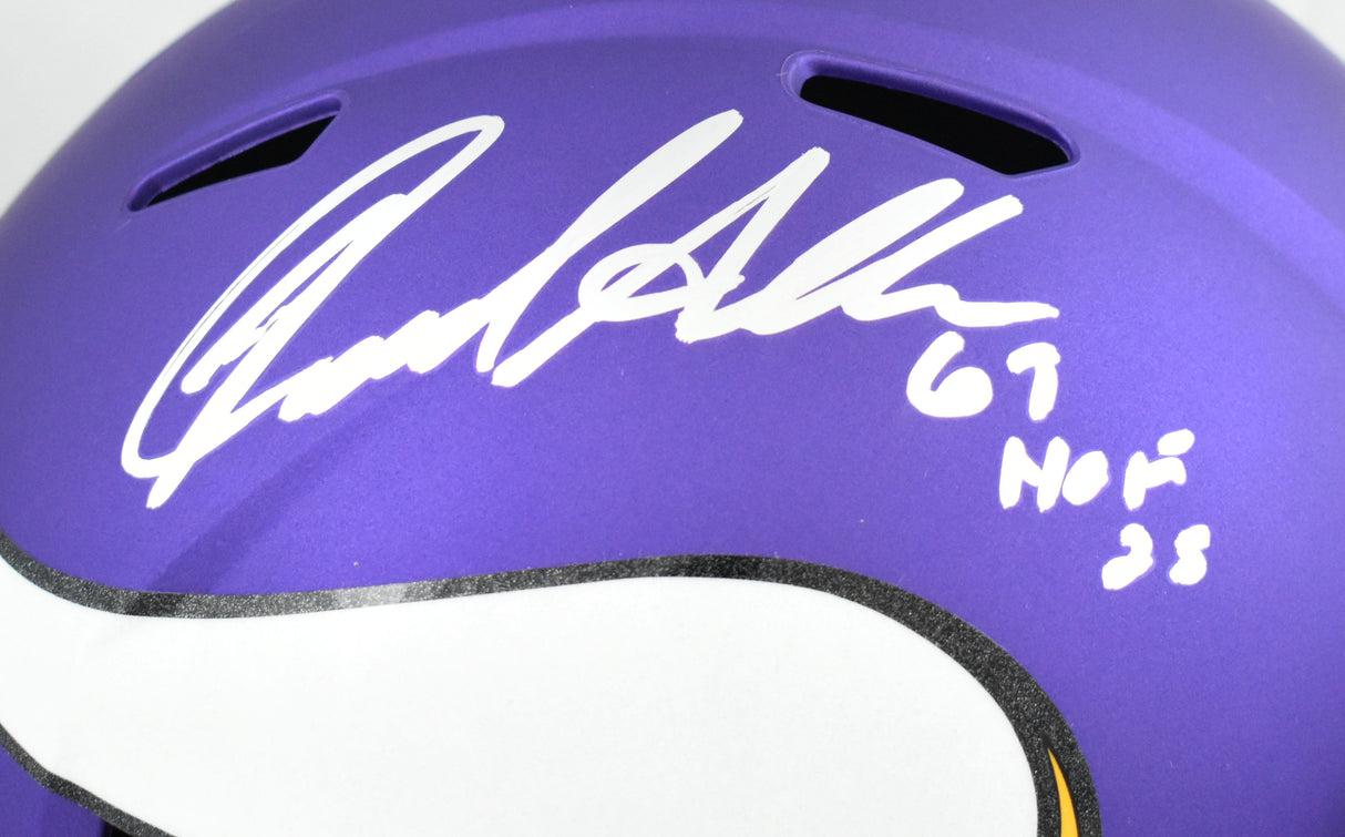 Jared Allen Autographed Minnesota Vikings F/S Speed Helmet w/ HOF-Beckett W Holo