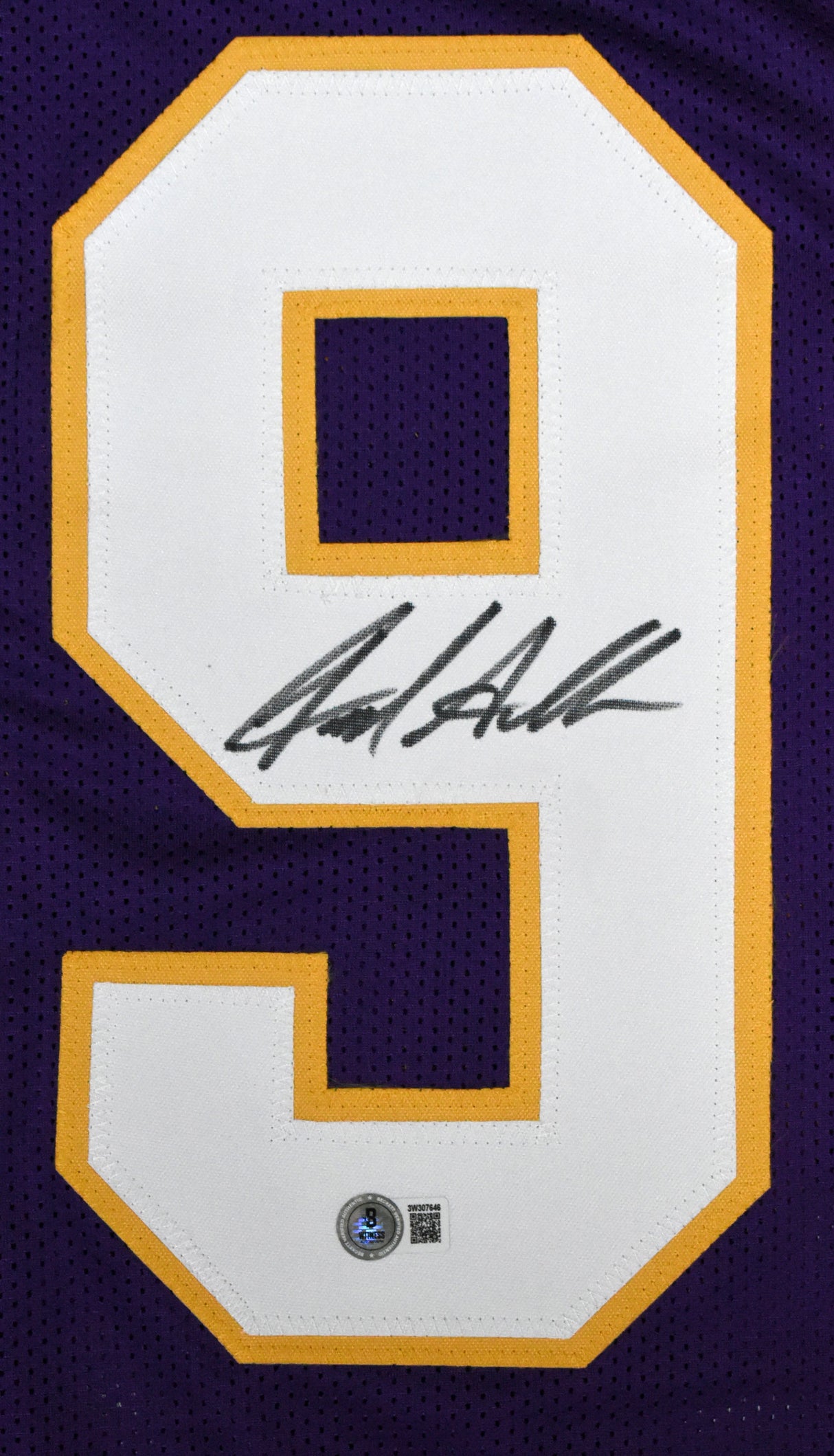 Jared Allen Autographed Purple Pro Style Jersey - Beckett W Hologram *Black