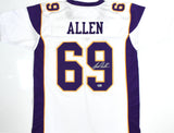Jared Allen Autographed White Pro Style Jersey - Beckett W Hologram *Silver