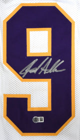 Jared Allen Autographed White Pro Style Jersey - Beckett W Hologram *Silver
