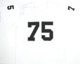 Howie Long Autographed White Pro Style Jersey - Beckett W Hologram *Silver
