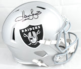 Howie Long Autographed Raiders F/S Speed Helmet - Beckett W Hologram