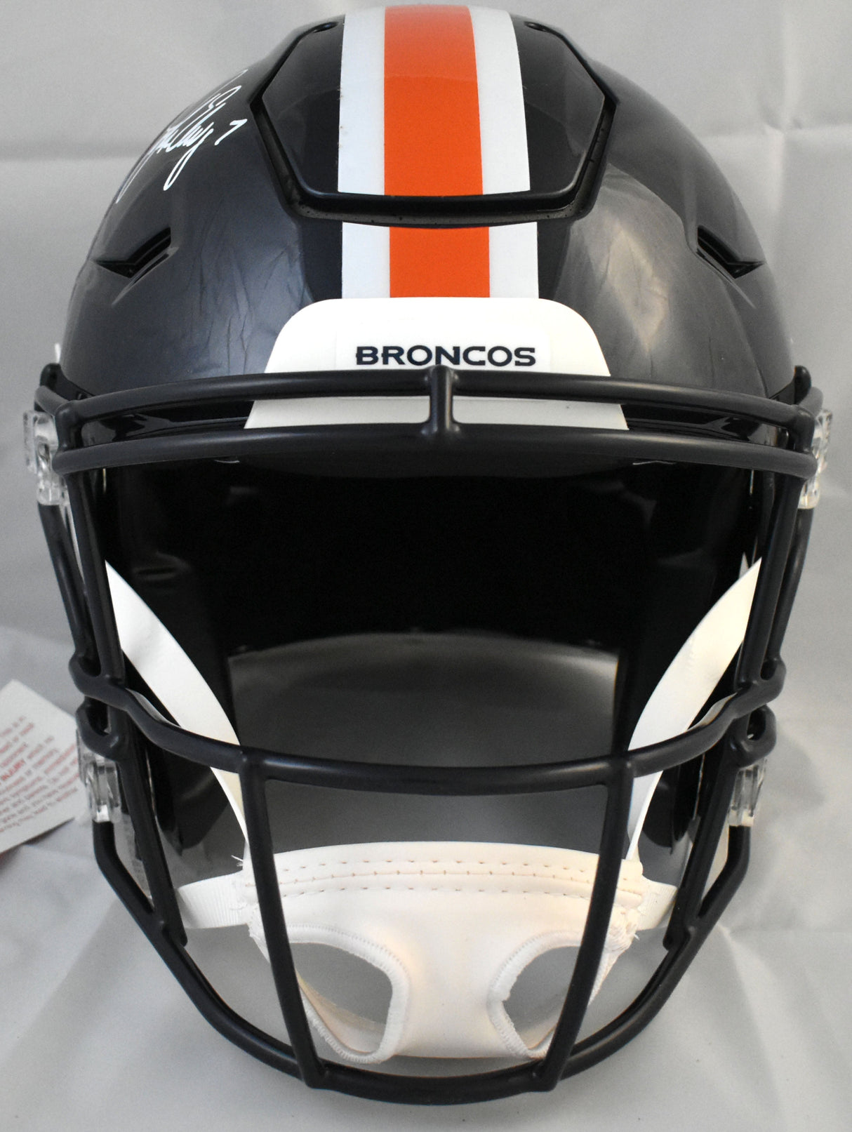John Elway Autographed Broncos F/S Color Rush Speedflex Helmet - Beckett W Holo