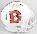 John Elway Autographed Broncos F/S Alt 23 Speed Authentic Helmet- Beckett W Holo