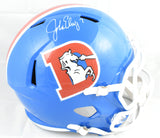 John Elway Autographed Denver Broncos F/S 75-96 Speed Helmet - Beckett W Holo