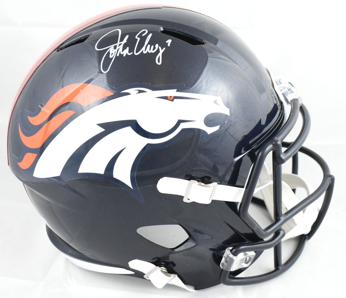 John Elway Autographed Denver Broncos F/S 97-23 Speed Helmet - Beckett W Holo