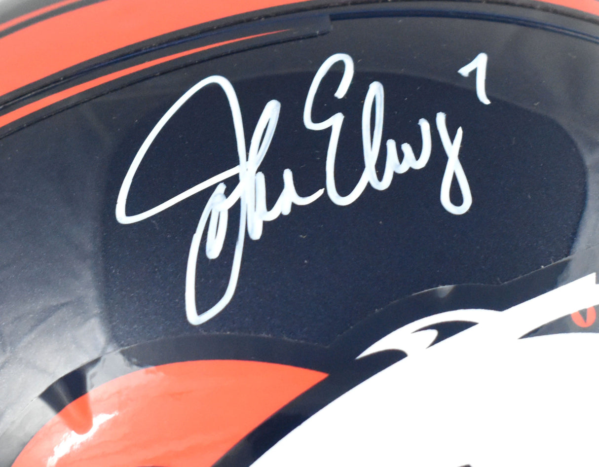 John Elway Autographed Denver Broncos F/S VSR4 Helmet - Beckett W Hologram