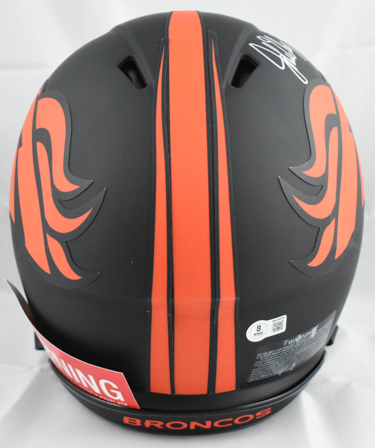 John Elway Signed Broncos F/S Eclipse Speed Authentic Helmet - Beckett W Holo