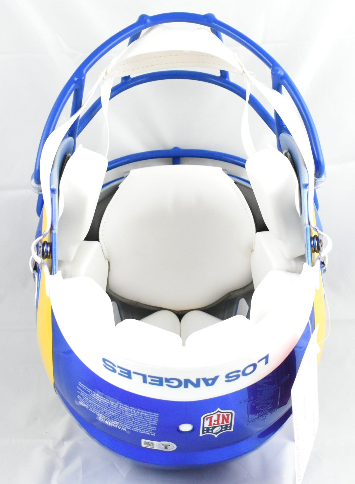 Matthew Stafford Autographed Rams F/S Speed Authentic Helmet - Beckett W Holo