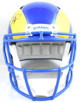Matthew Stafford Autographed Los Angeles Rams F/S Speed Helmet - Beckett W Holo