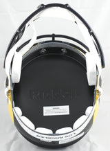 Matthew Stafford Autographed Rams F/S Rivalries Speed Helmet - Beckett W Holo