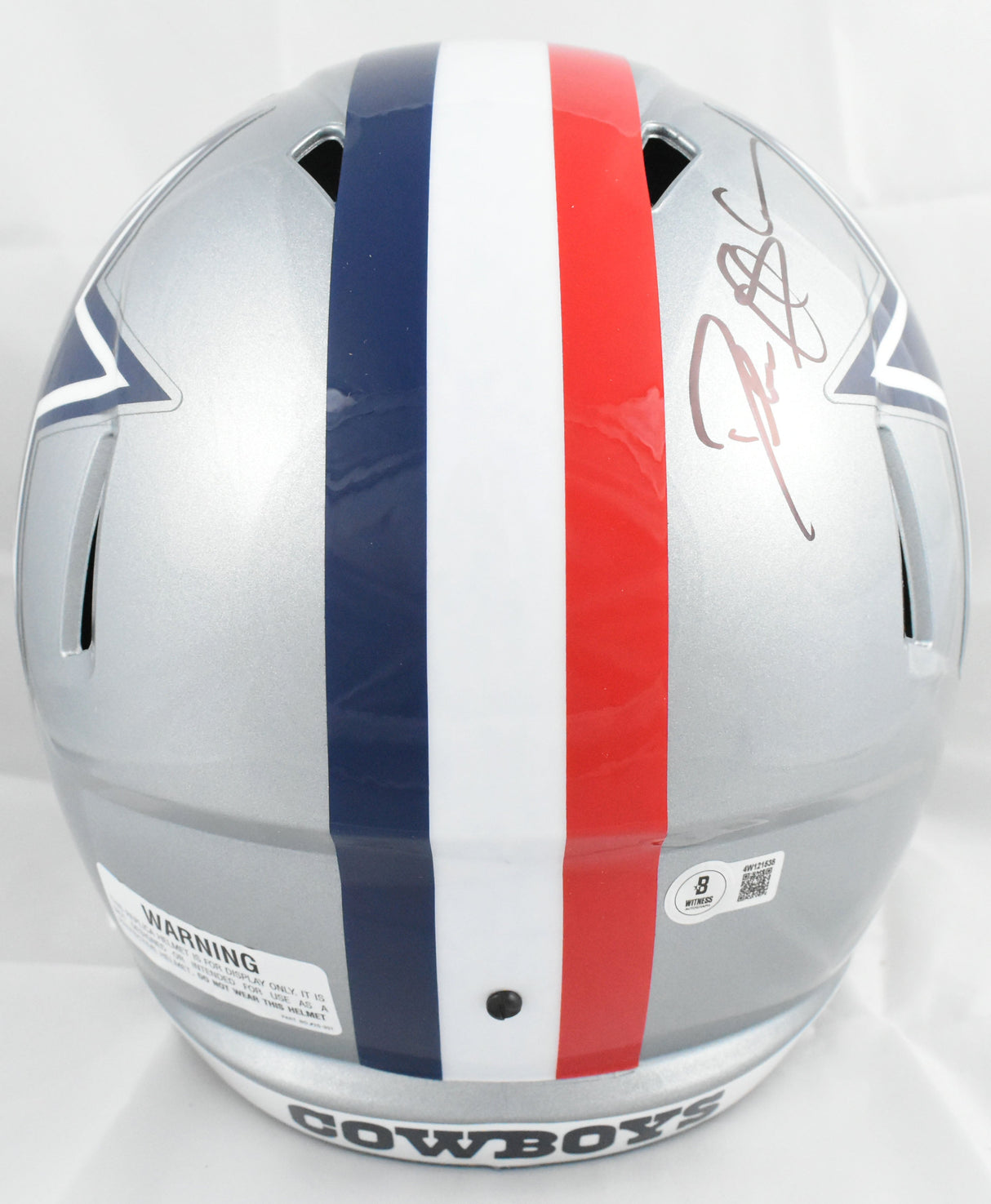Deion Sanders Autographed Dallas Cowboys F/S 1976 Speed Helmet - Beckett W Holo