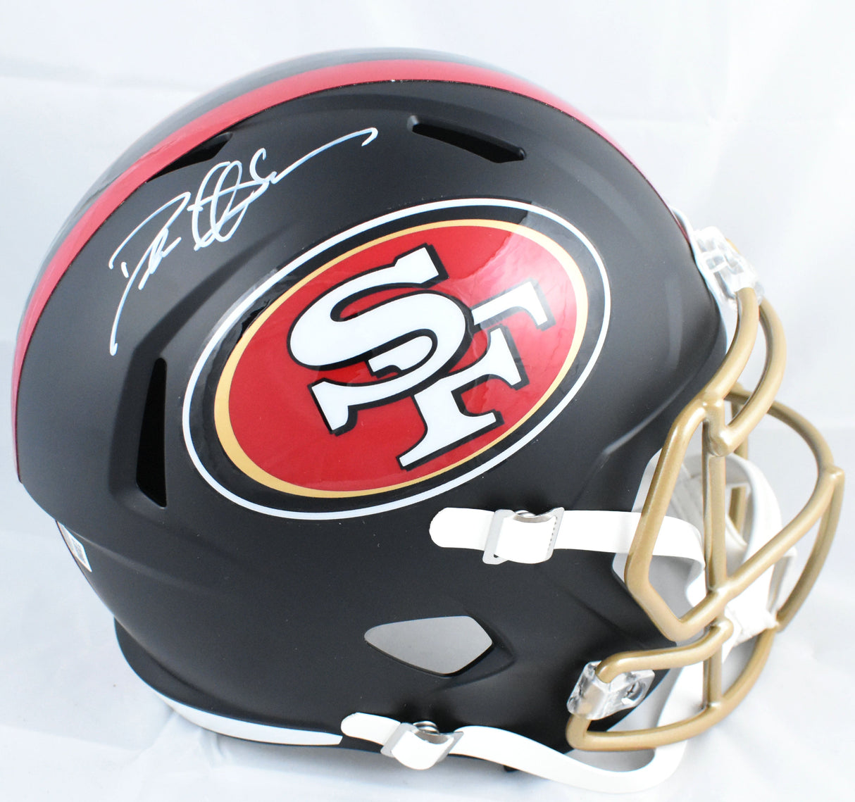 Deion Sanders Autographed 49ers F/S Rivalries 2025 Speed Helmet - Beckett W Holo