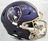 Ray Lewis Signed Baltimore Ravens F/S ALT 24 SpeedFlex Helmet - Beckett W Holo