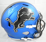 Andre Ware Autographed Detroit Lions F/S Alt 2024 Speed Helmet - Beckett W Holo