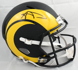 Aaron Donald Autographed Rams F/S Rivalries Speed Helmet - Beckett W Holo