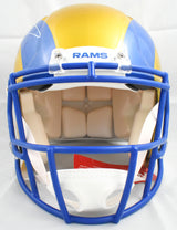 Aaron Donald Autographed Rams F/S Flash Speed Authentic Helmet - Beckett W Holo