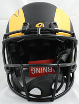 Aaron Donald Autographed Rams F/S Eclipse Speed Authentic Helmet- Beckett W Holo
