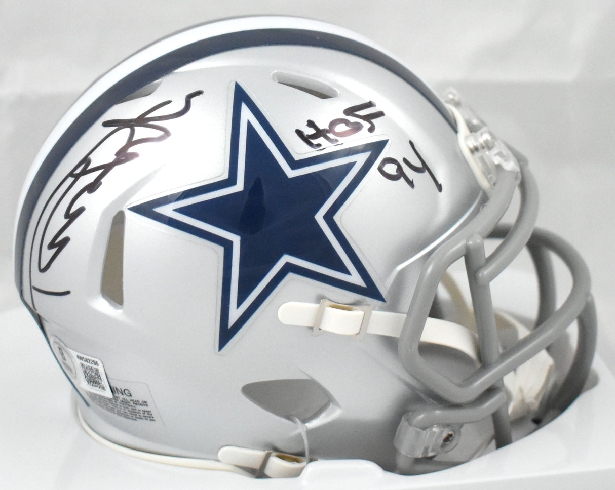 Randy White Autographed Dallas Cowboys Speed Mini Helmet w/ HOF - Beckett W Holo