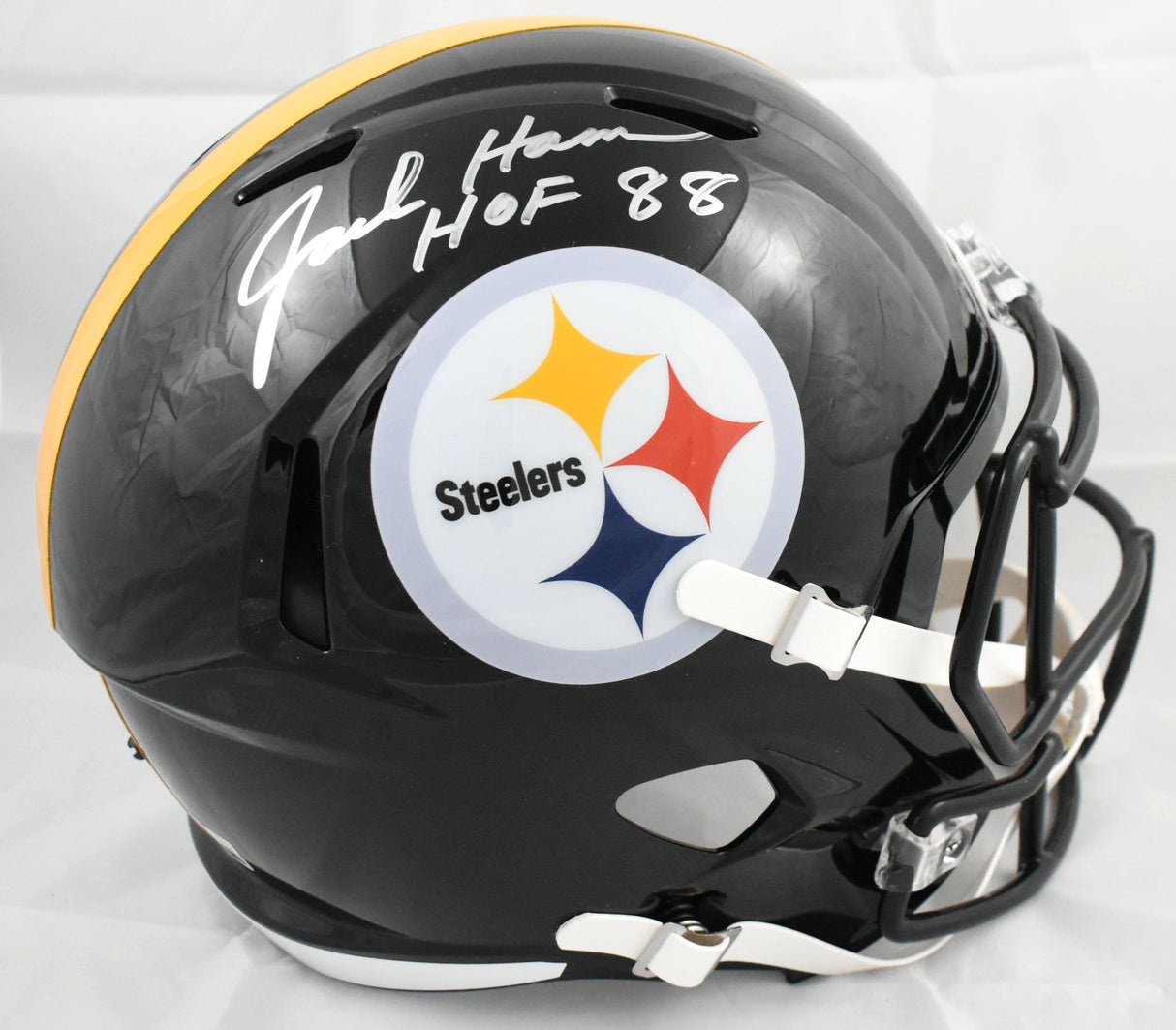 Jack Ham Autographed Pittsburgh Steelers F/S Speed Helmet HOF - Beckett W Holo