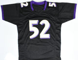 Ray Lewis Autographed Black Pro Style Jersey - Beckett W Hologram *Black