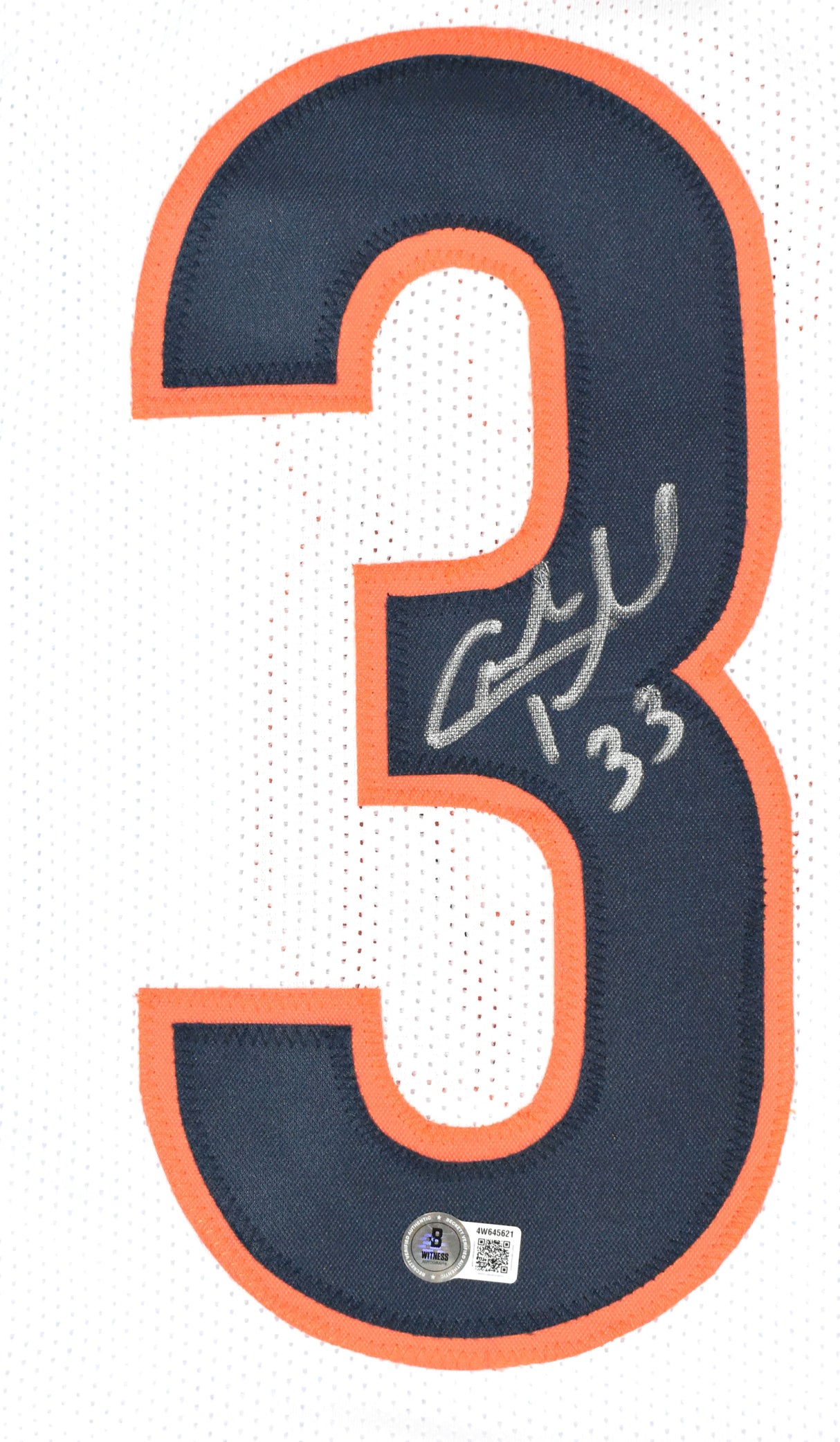 Charles Tillman Autographed White Pro Style Jersey - Beckett W Hologram *Silver