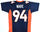 DeMarcus Ware Autographed Blue Pro Style Jersey - Beckett W Hologram *Black