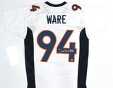 DeMarcus Ware Autographed White Pro Style Jersey - Beckett W Hologram *Silver