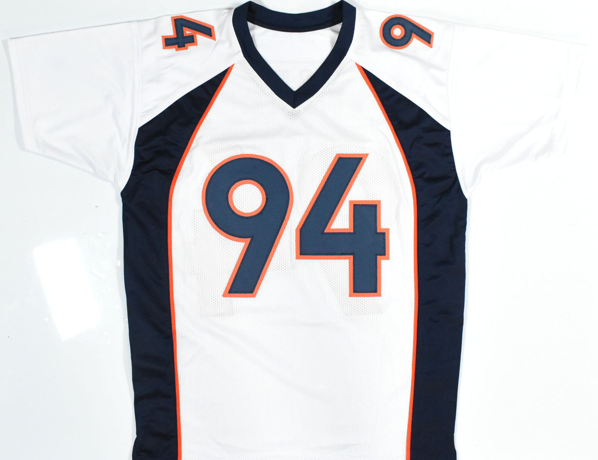 DeMarcus Ware Autographed White Pro Style Jersey - Beckett W Hologram *Silver