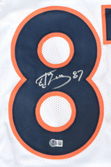 Ed McCaffrey Autographed White Pro Style Jersey - Beckett W Hologram *Black