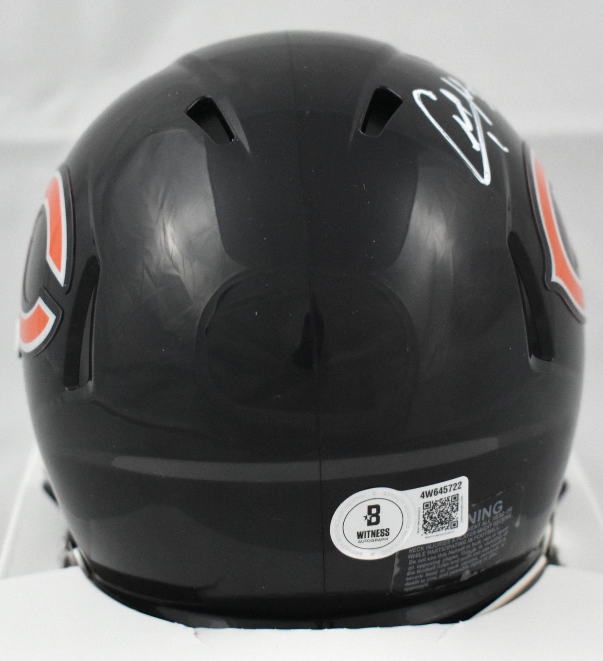 Charles Tillman Autographed Chicago Bears Speed Mini Helmet - Beckett W Holo