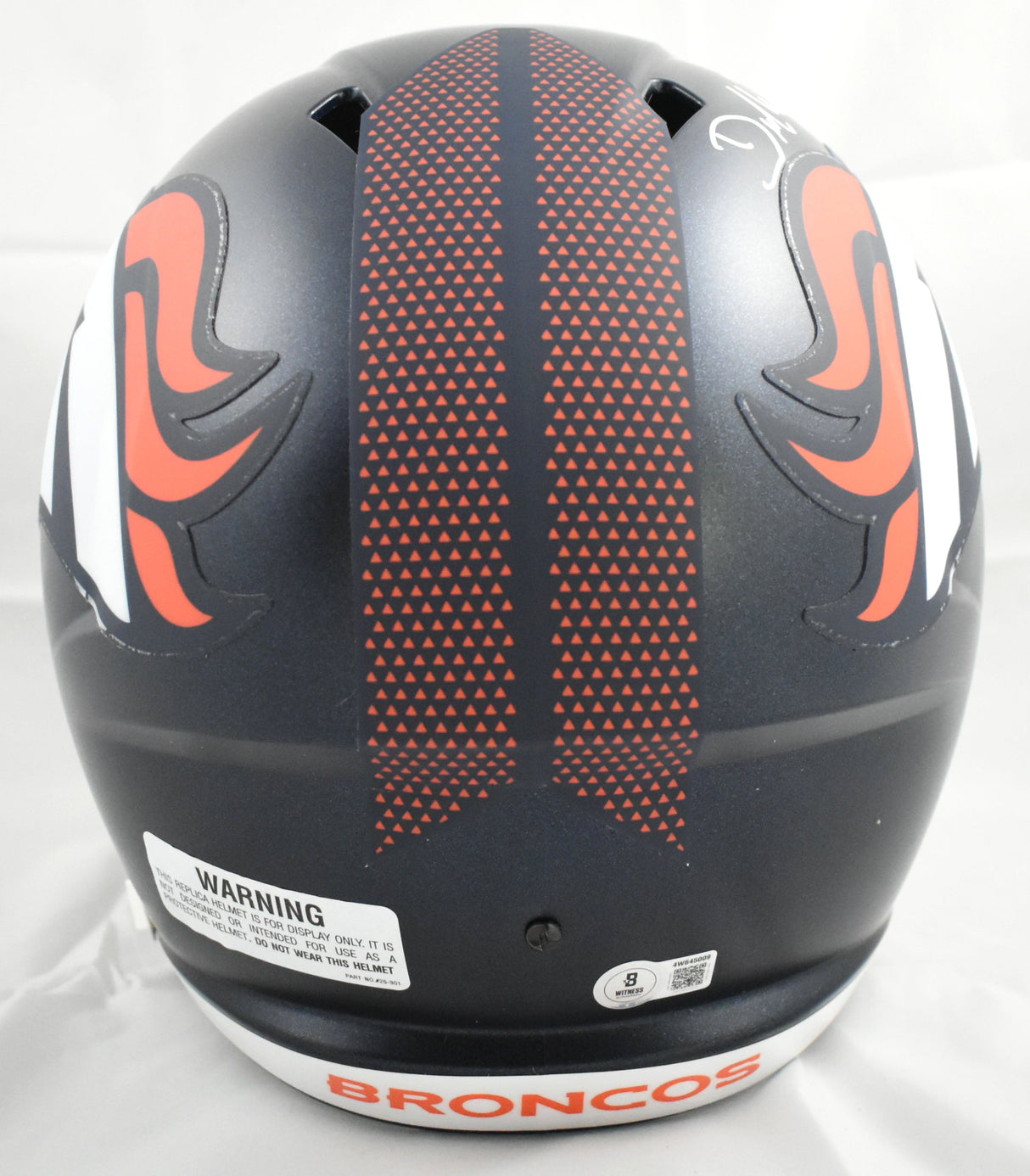 DeMarcus Ware Autographed Denver Broncos F/S Speed Helmet - Beckett W Holo