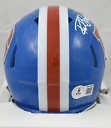 Rod Smith Autographed Denver Broncos 75-96 Speed Mini Helmet - Beckett W Holo