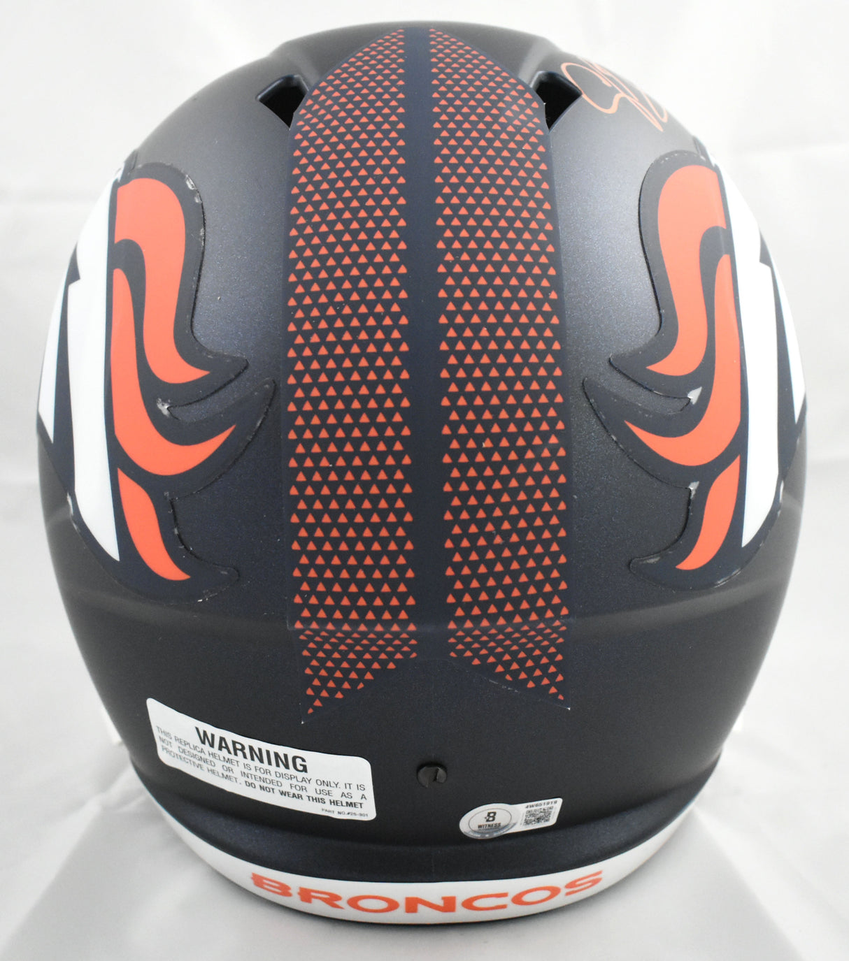 Champ Bailey Autographed Denver Broncos F/S Speed Helmet - Beckett W Holo