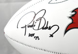 Ronde Barber Autographed Tampa Bay Buccaneers Logo Football HOF - Beckett W Holo