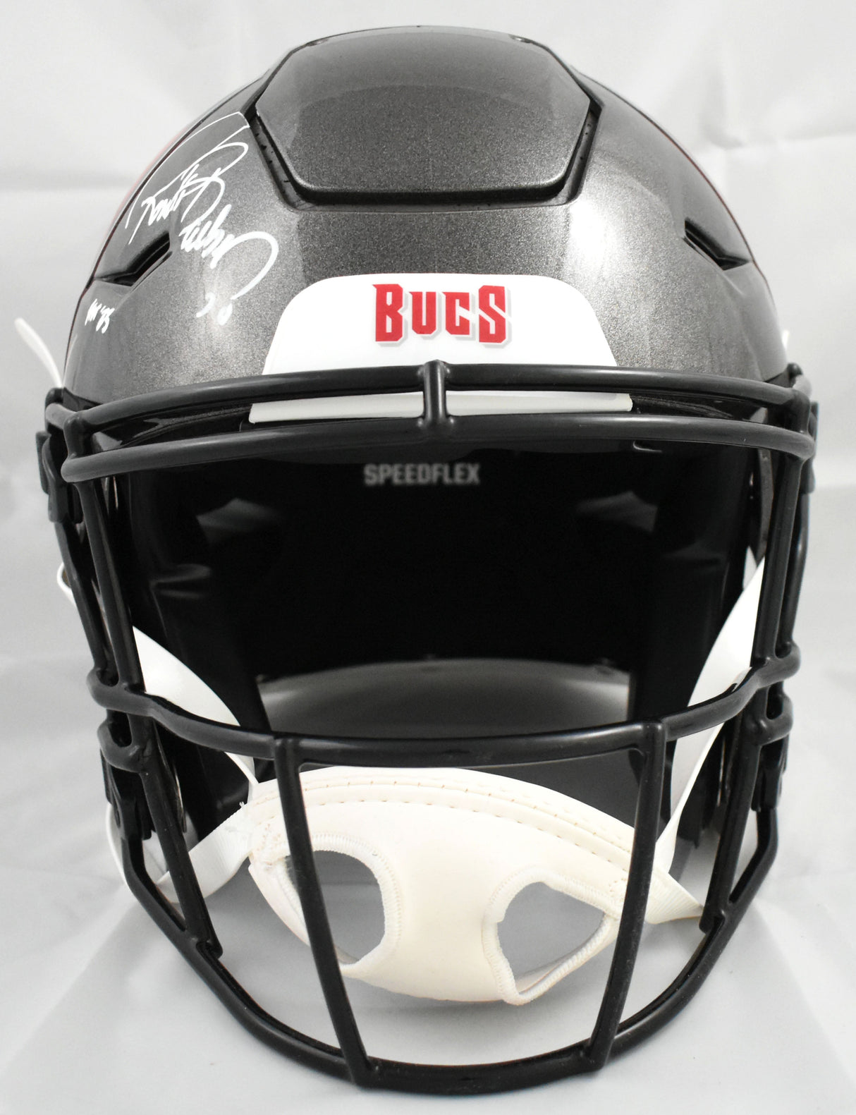 Ronde Barber Autographed Buccaneers F/S SpeedFlex Helmet HOF - Beckett W Holo