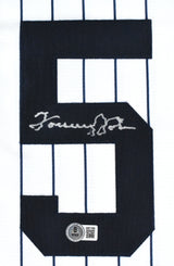Tommy John Autographed New York Yankees Nike Jersey - Beckett W Hologram