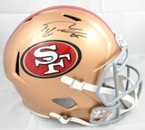 George Kittle Autographed San Francisco 49ers F/S Speed Helmet - Beckett W Holo