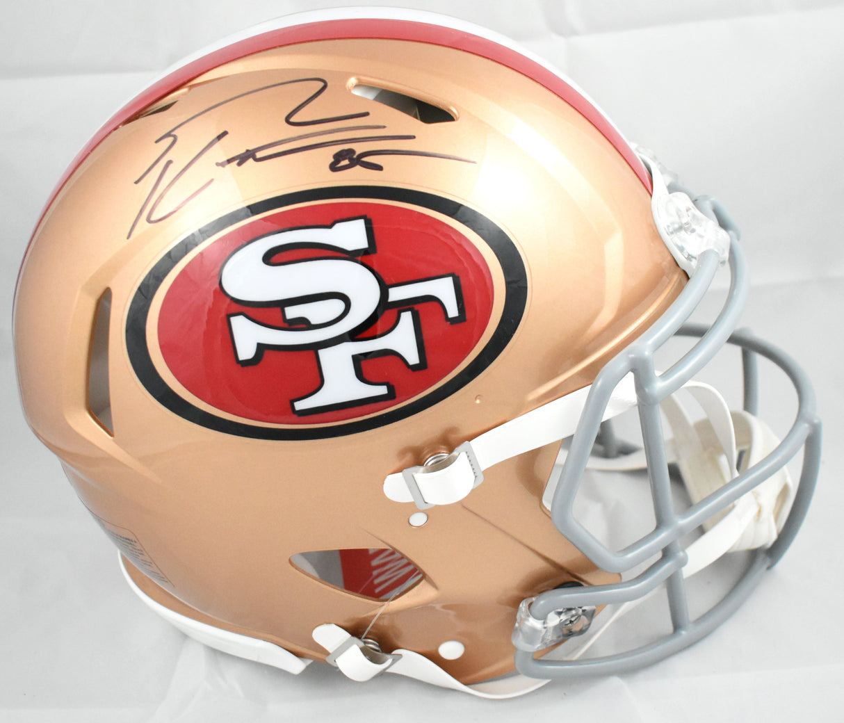 George Kittle Autographed 49ers F/S Speed Authentic Helmet - Beckett W Hologram