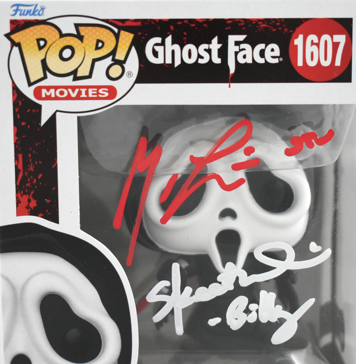 Matthew Lillard Skeet Ulrich Signed Ghost Face Funko Pop #1607 - Beckett W Holo