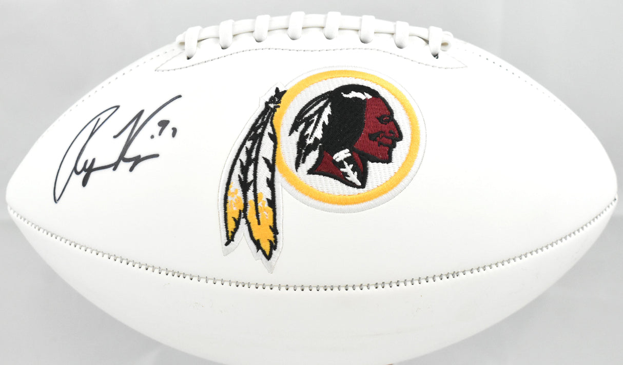 Ryan Kerrigan Autographed Washington Redskins Logo Football - Beckett Holo
