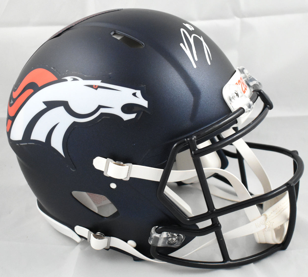 Bo Nix Signed Denver Broncos F/S Speed Authentic Helmet - Beckett W Holo *Front