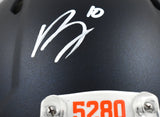 Bo Nix Signed Denver Broncos F/S Speed Authentic Helmet - Beckett W Holo *Front